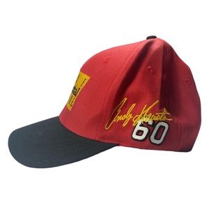 Nascar SnapBack Hat Cat The rental Store rare Racing Red Yellow Black